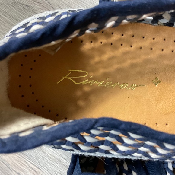 Rivieras Napoles Espadrilles Slip On Shoes Mens EU 43 (US 10) Blue Woven‎ Mesh - Picture 2 of 7